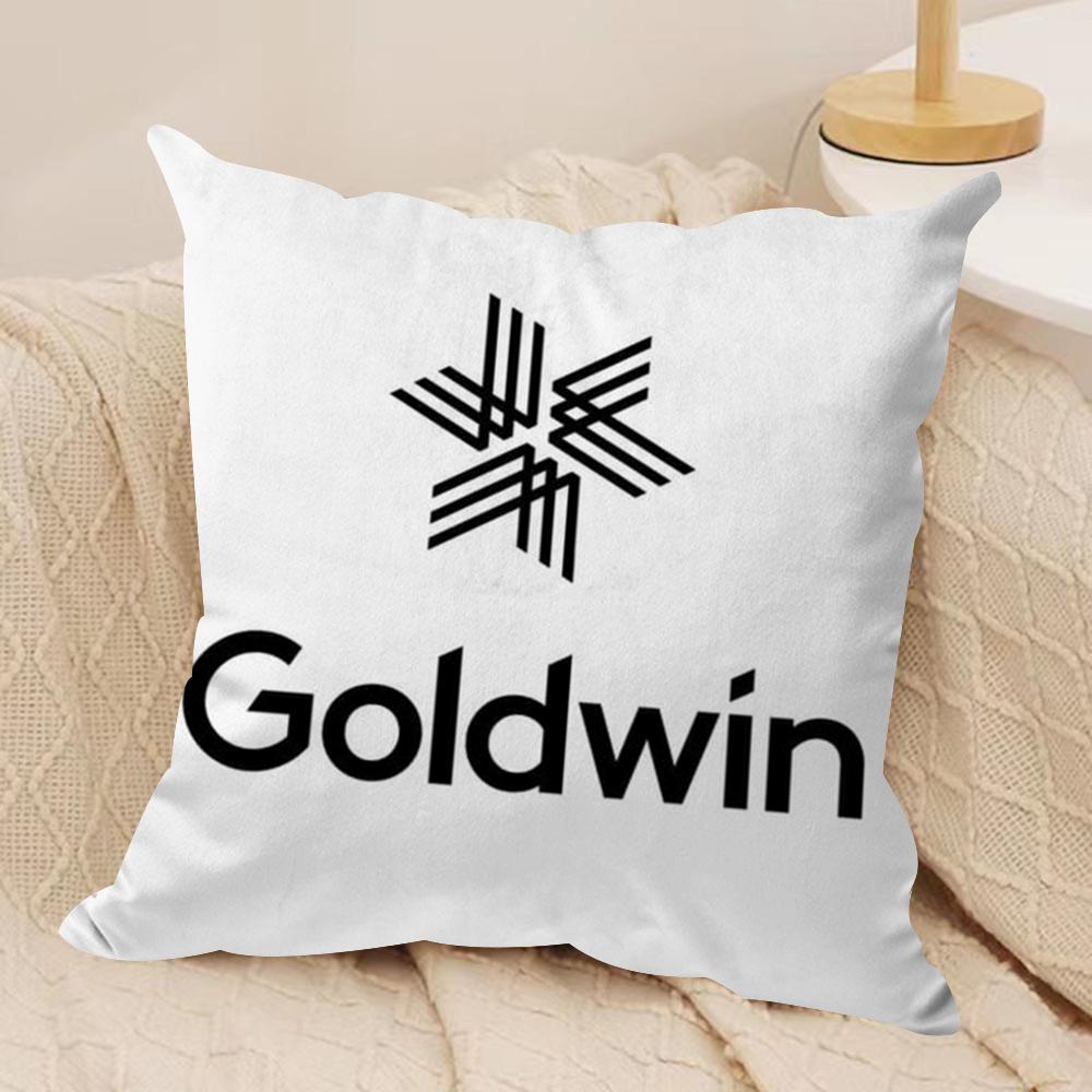 Classic Brand G-Goldwin Cushion Cover Soft Plush Fabric Double-Sided Printed Sofa Cushion Cover for All Seasons Home Decor Gift