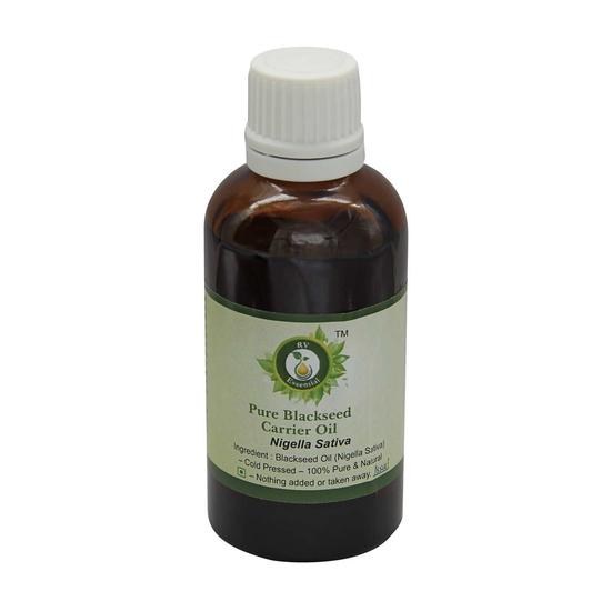 Blackseed Oil | Nigella Sativa | Black Seed Oil | For Hair | For Face | For Skin | 100% Pure Natural | Cold Pressed | 30ml | 1.01oz By R V Essential