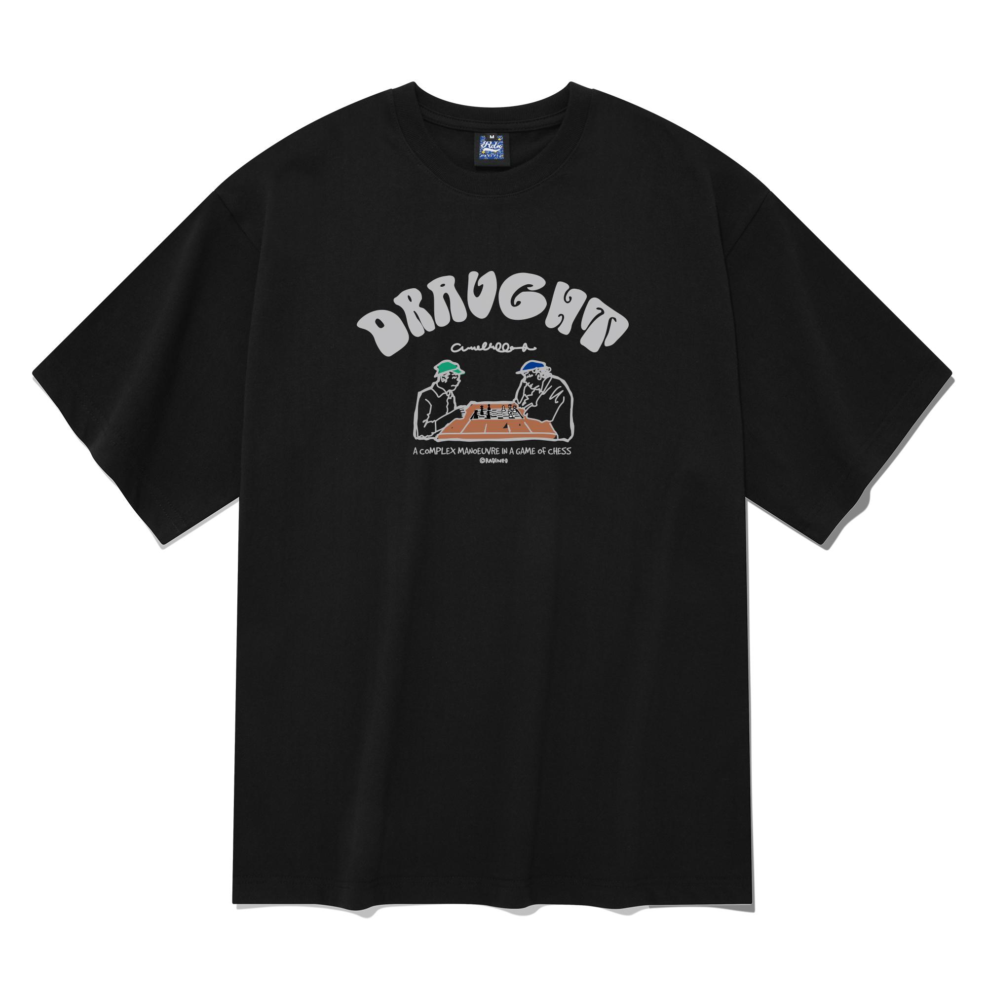 Radineo Chess Game Short Sleeve T-Shirt Black L