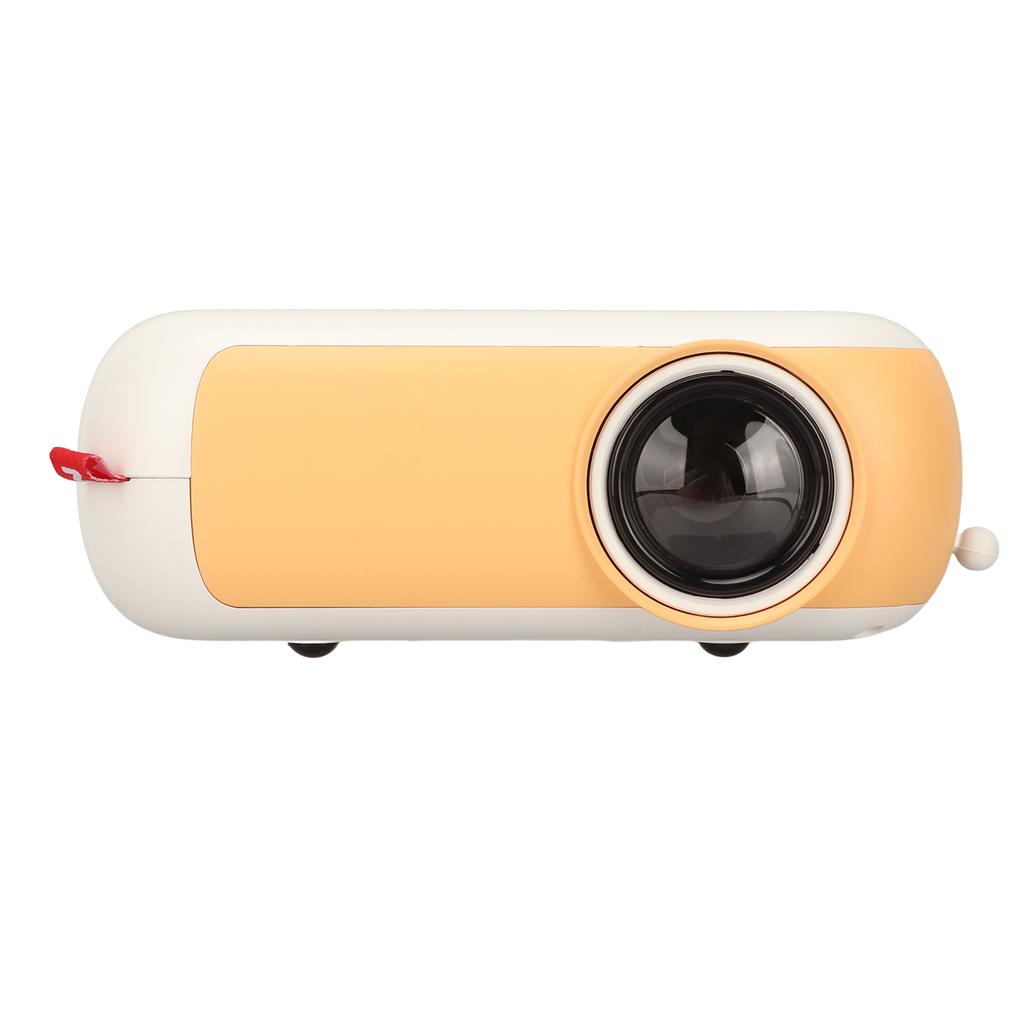 Mini Projector HD 1920x1080 Resolution Projection Distance 0.5 To 3.3M Yellow Portable Projector for Home 100‑240v EU