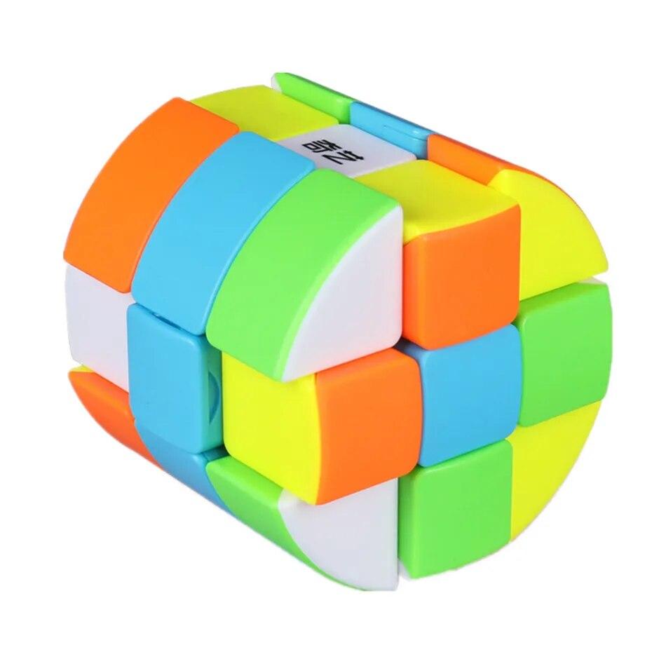 Qiyi Barrel Cube 3x3x3 Без наклеек Волшебный куб странной формы Twisty Mgaic Cube — фото 4