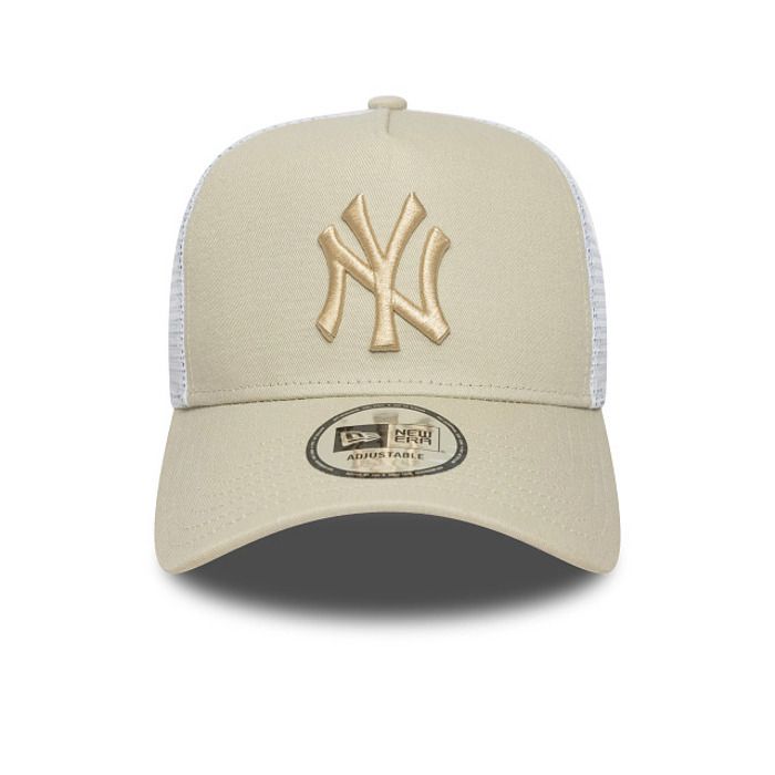 Casquette Trucker - New Era - New York Yankees - Beige/Gris - Adulte - Été