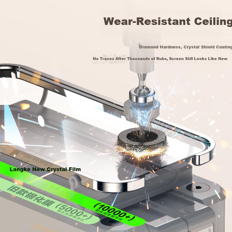 2 Pieces Tempered Glass Screen Protector for Apple IPhone 17/16 Pro, Full Coverage HD Earpiece Dust-Proof Ultra-Thin Shatterproof