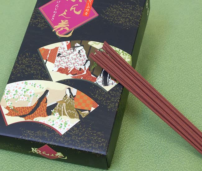 Kikujudo Genji no Maki (Genji Scroll) Loosely Packed Incense Sticks with Low Smoke