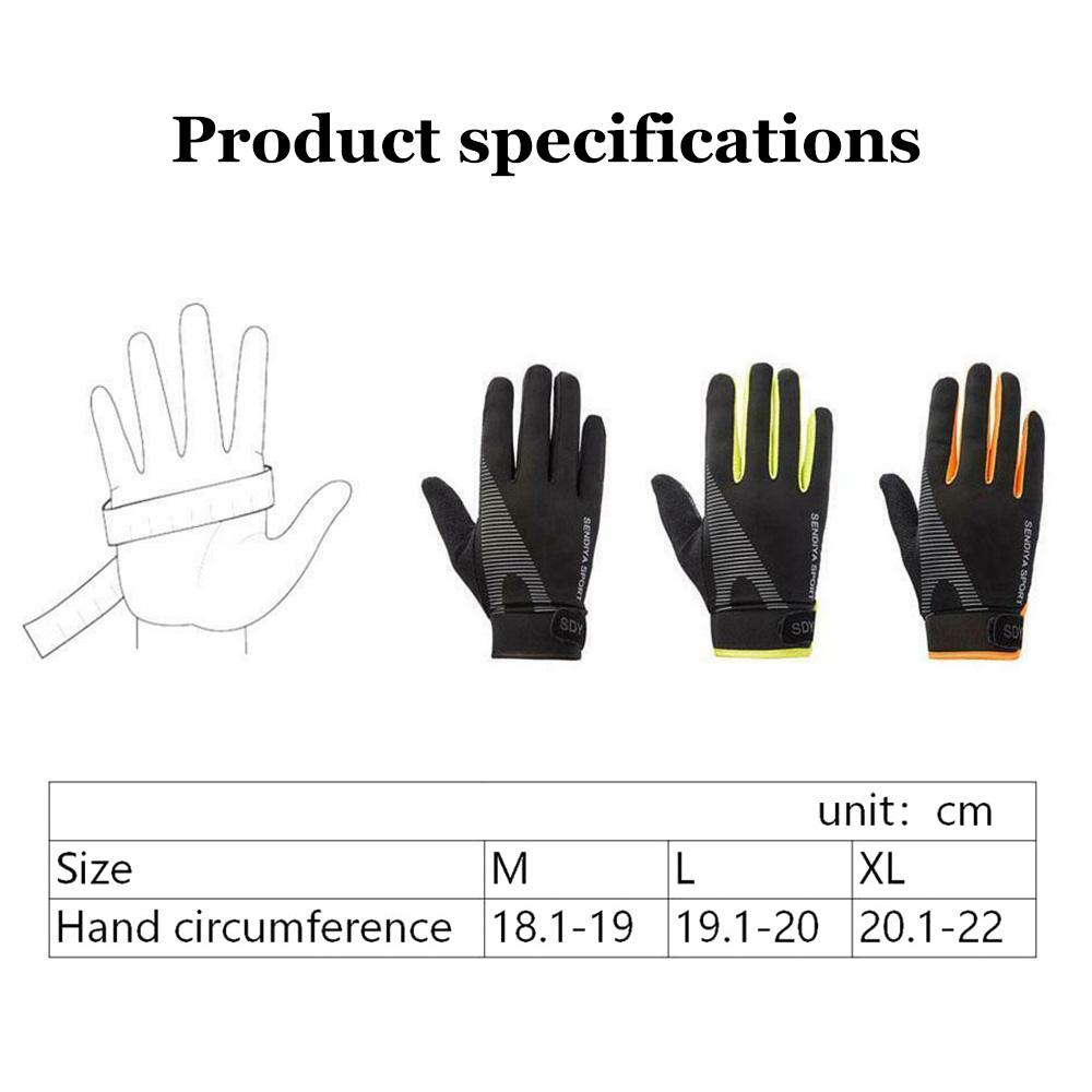 Summer Biking Gloves Full Finger Touch Screen Motorcycle Riding Gloves Breathable MTB Road Bike Non-Slip Gloves for Men and Women