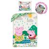 Bedding 140X200 Peppa Pig Green Pe-3240Bl Pillowcase 70X90 + Cotton Bag Halantex