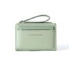 New Portable Women's Wallet PU Leather Multipurpose Coin Purse Lanyard Solid Color Card Holder