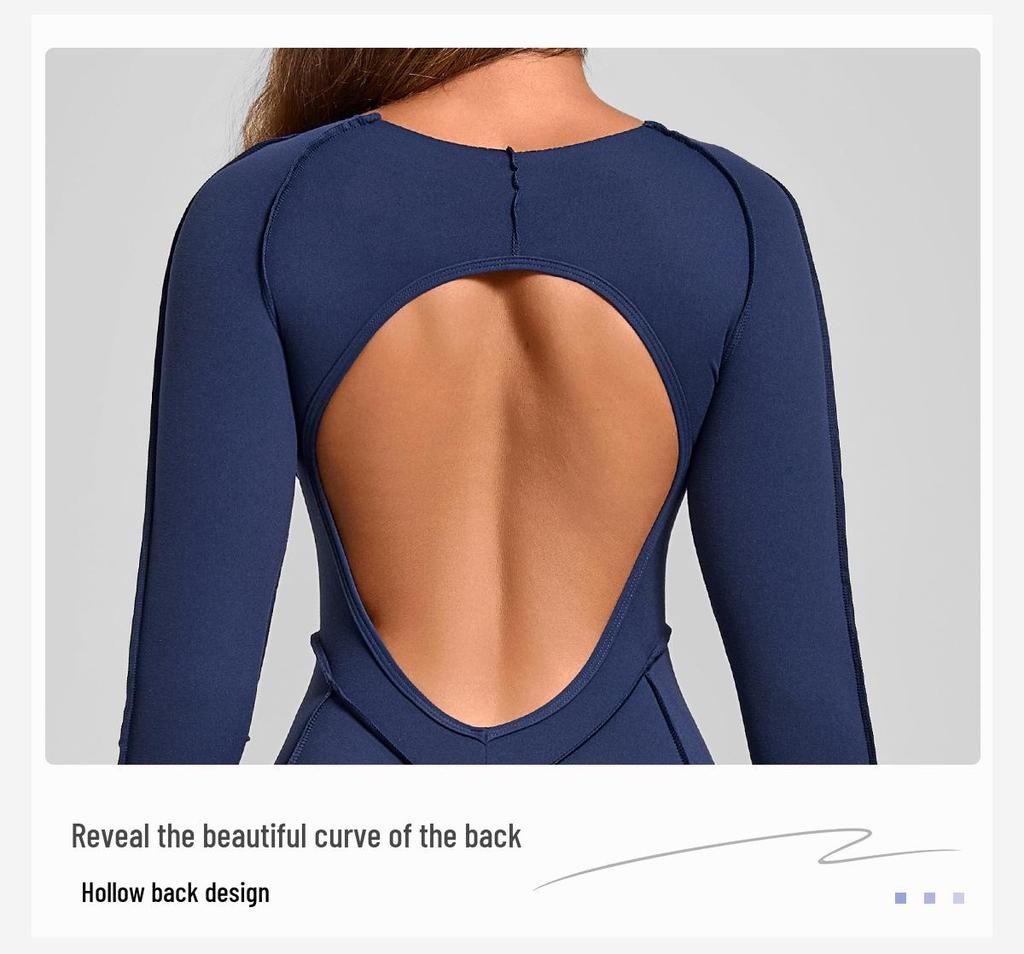 Women's Color Block Stand Collar Jumpsuit - Half Zipper Yoga Fitness Wear for High-Intensity Sports