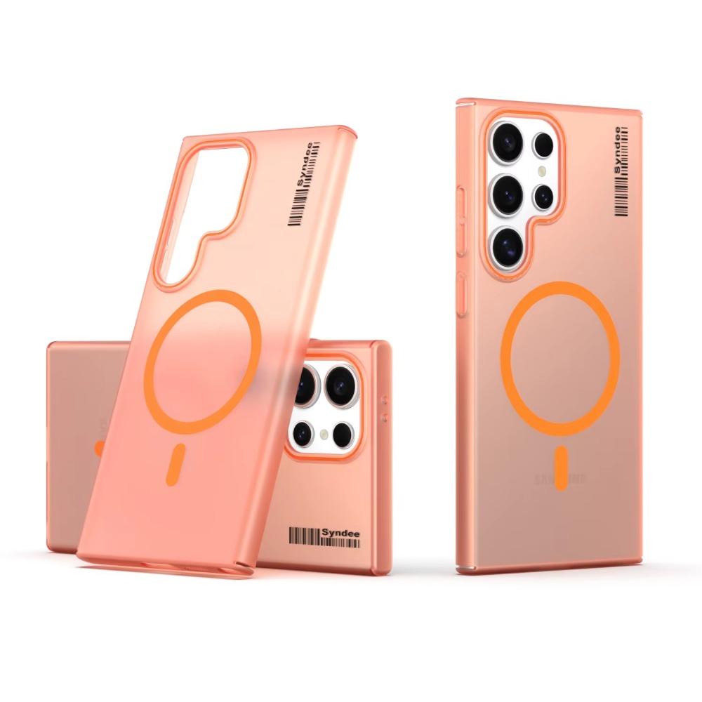 Ultra Thin Magnetic Frosted Clear Phone Case For Samsung Galaxy S26 S25 Ultra S24 S23 S22 Plus Hard PC Skin Feel Protect Cover