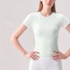 New Seamless Yoga Top-shirt Running Thin Yoga Clothes Sports Fitness Short-sleeved Blouse Women's Pilates Summer