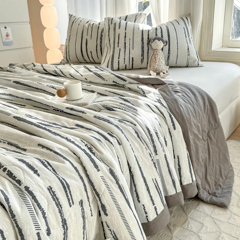 

Yalu Вязаное хлопковое летнее одеяло с кондиционером 150cm x 200cm