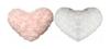 VX Plush Heart-Shaped Mini Cushion, 2pcs, 20cm, Decoration Cushion, Pink, Interior Decor PIWH-02