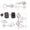 REC Mount Black Cycle Computer Mount for Polar Type 5 TT5-PL TT/Aero/DH Bars,