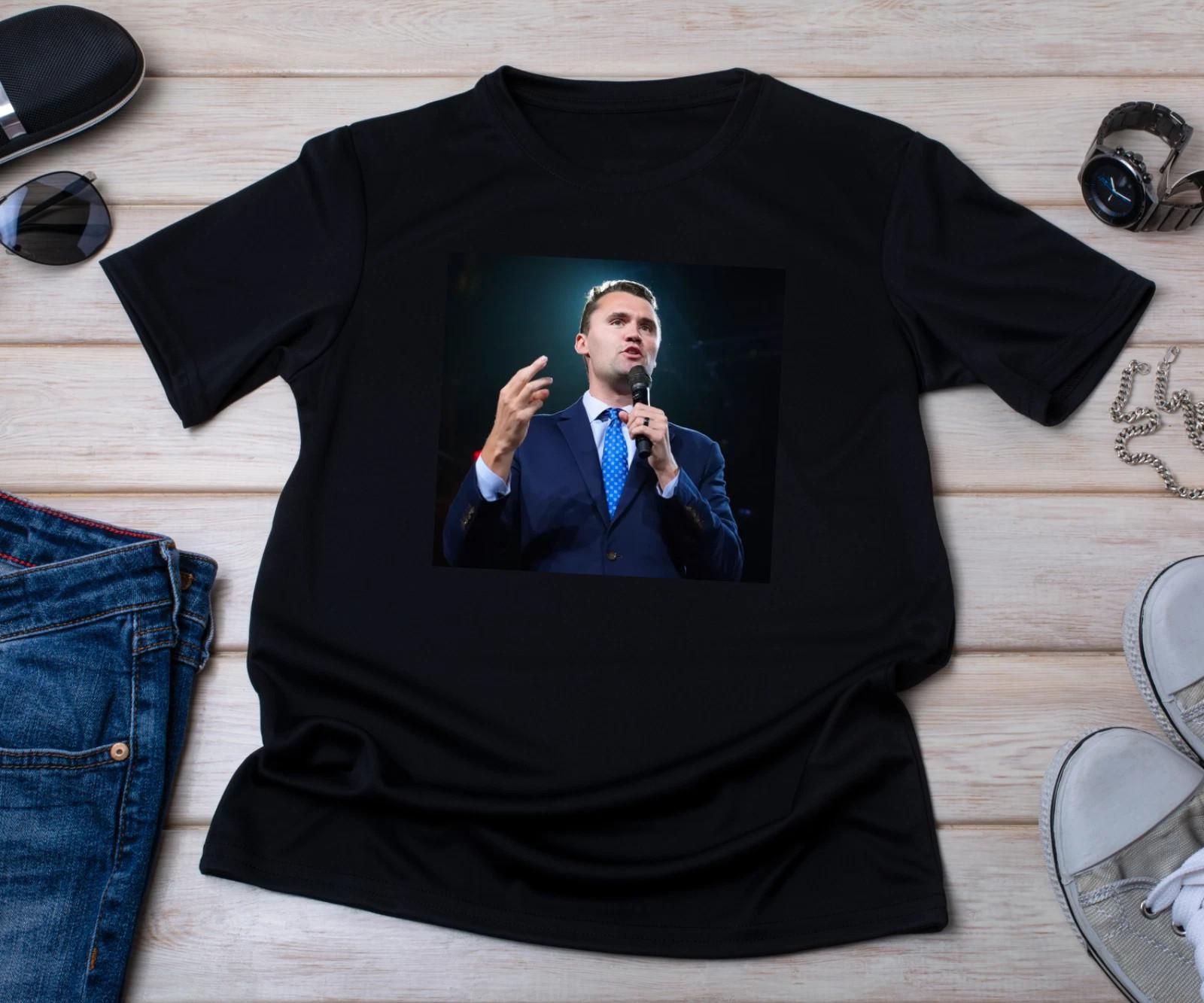

Charlie Kirk T Shirt Mens Womens Tees Top 2XL