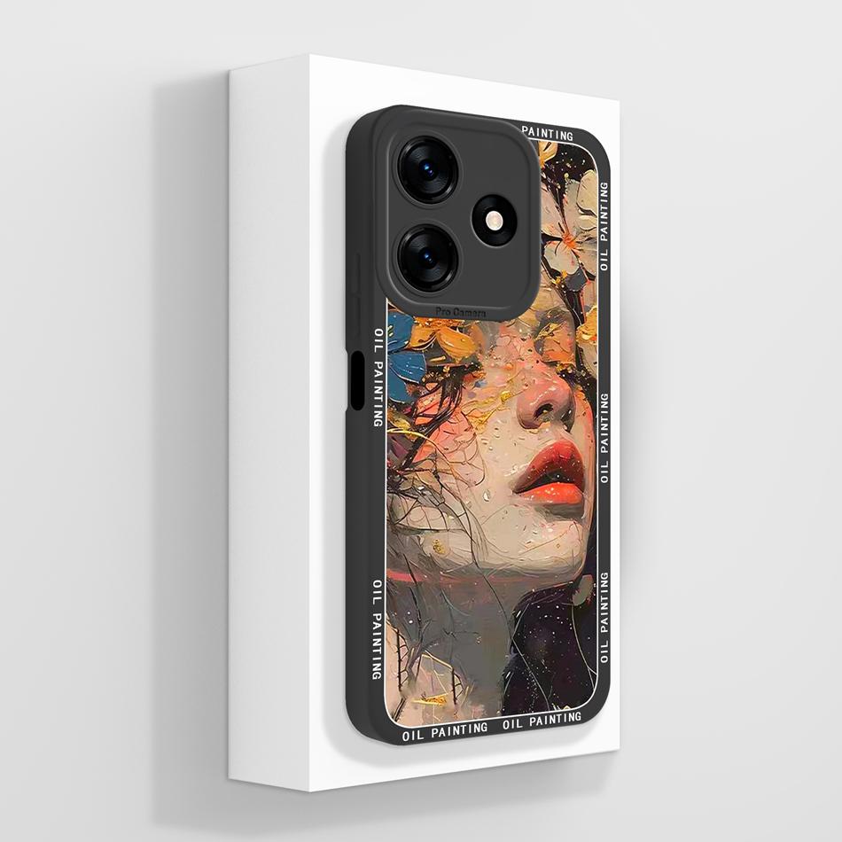 For Tecno Spark 10 Pro 10C Phone Case Cute Cartoon Patterns Anti Drop Back Cover For Tecno Spark10 Soft Liquid Silicone Housing