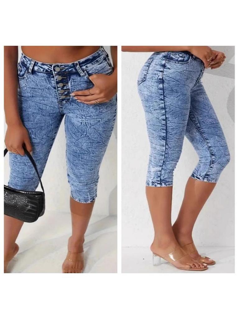 High-Waisted Light Denim Jeans for Women - Summer Spicy Style, High-Elastic Tight Fit