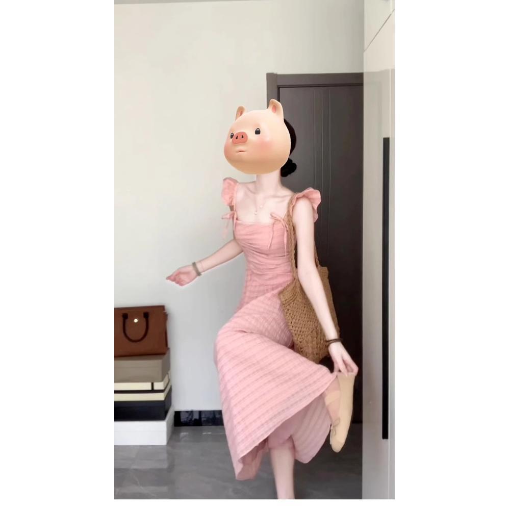 Temperament Xiaofei Sleeve White Suspender Dress Women's Clothing Early Summer Elegant New Small Holiday Dress