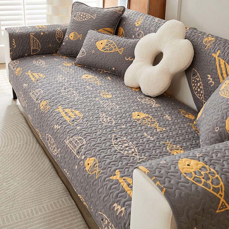 

Ткань Хлопок Подушка для сиденья дивана Специальное предложение Большая распродажа Мультяжное полотенце Нескользящая Круглый год Нейтральный Современный Минималистичный Чехол из чистого хлопка Скандинавский A lot of fish 70*70cm