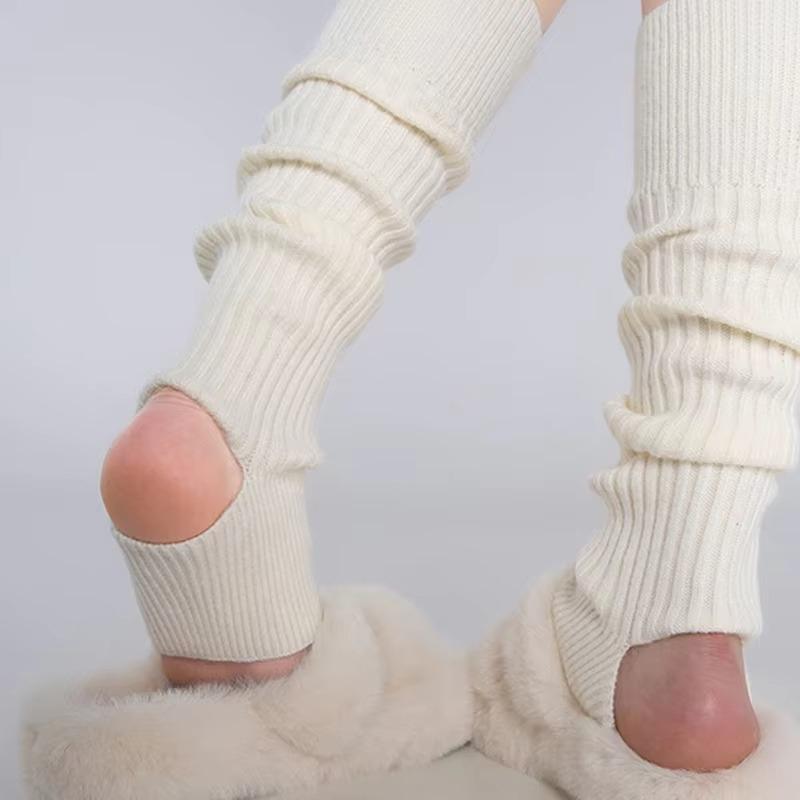 Kave Ballet Leg Warmers Lolita Knitted Stirrup Leg Warmers For Women Boot Cuffs Winter Extra Soft Long Legwarmers For Yoga Dance