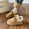 "Uncle Wen" Koala~ New non-slip velvet warm snow boots leather short boots cotton shoes children thickened warm