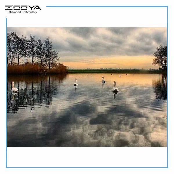 

ZOOYA DIY 5D полный квадратный горный хрусталь пейзаж Алмазная вышивка картина вышивка крестом домашний декор