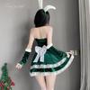 Christmas Costume Velvet Bunny Dress Halloween Dress Stage Costume