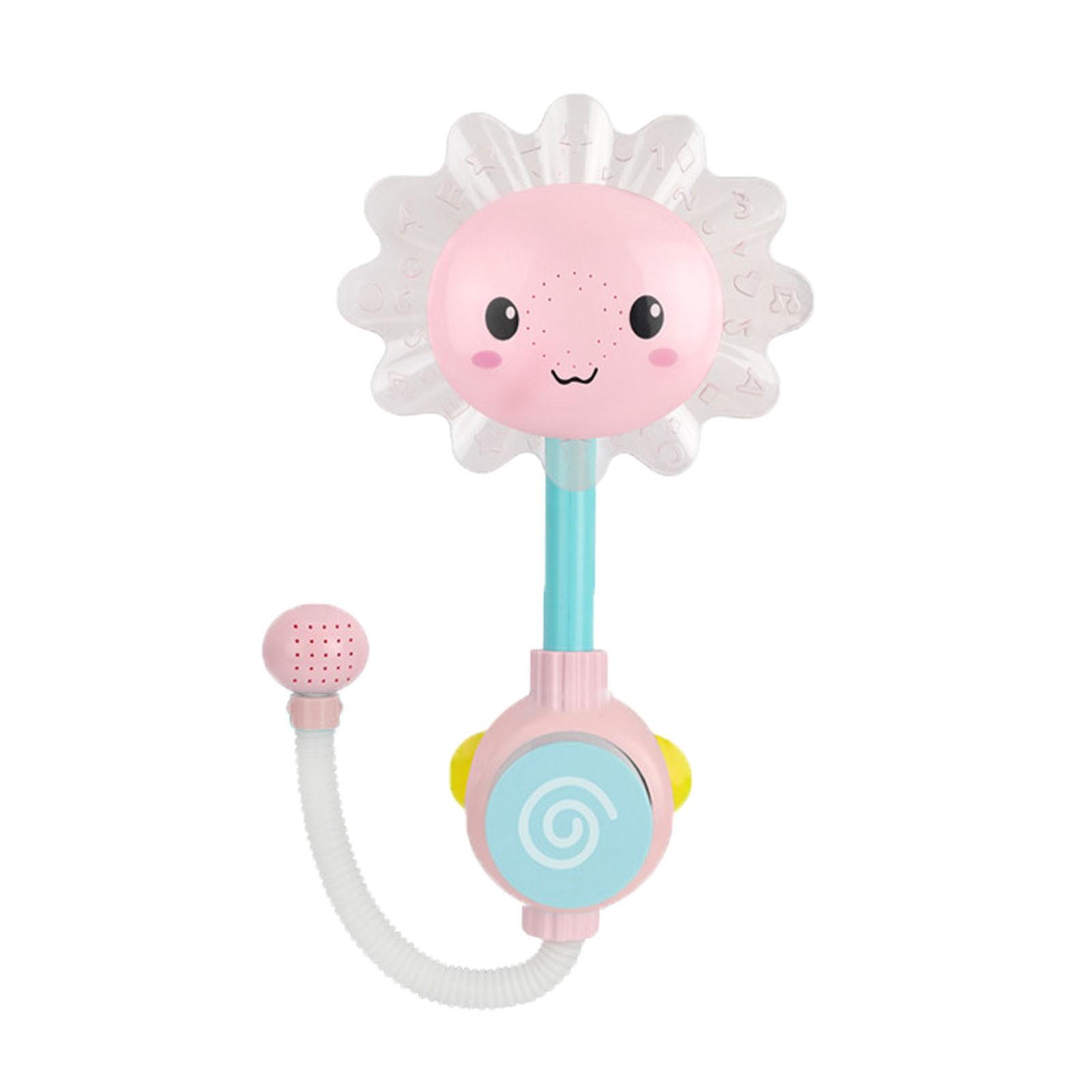 

Детские игрушки для ванны, водная игра, солнечный цветок, смеситель для душа, электрический спрей для душа, детская ванная комната One size розовый