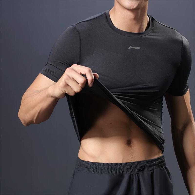 Li Ning Fitness Clothing Men's Black Thin MXMB-079