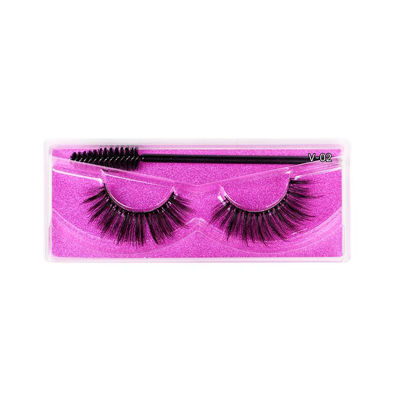 3D 5D Faux Mink False Eyelashes With Lash Boxes Custom Logo High Quality 15-20Mm 25Mm Mink Strip Lashes