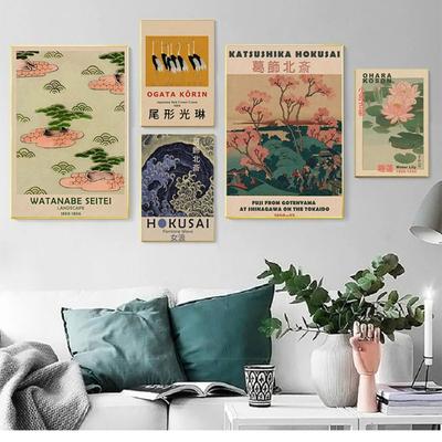 Hokusai Ohara Koson Japanese Art Poster Vintage Guest Room Home Bar Cafe Decoration Home Decoration Print Wall Poster Picture No Frame