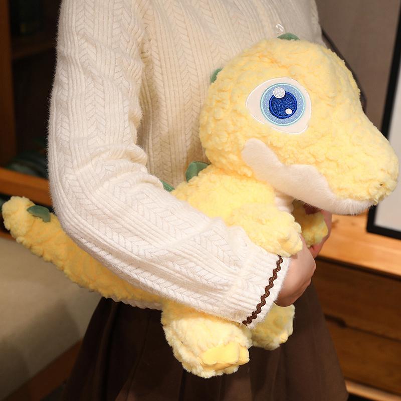 Squishy Dinosaur Plush Toy Soft Cartoon Big Eyes Dino Plush Doll Kawaii Animal Kids Birthday Gifts Stuffed Hug Pillow Cushion