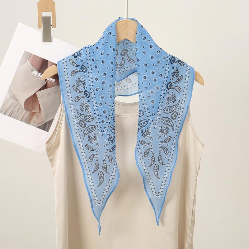 High Quality Women Diamond-Shaped Scarf Fashion Paisley Neck Tie Shawl Bandana Scarves Designer Wrap