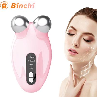 Mini EMS Beauty Instrument Facial Massager RollerFace Slimming Delicate Contour Lifting Firming Lift Face and Tighten The Skin