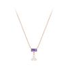 Paul Brial Square Purple Necklace Pysn0081_Pg