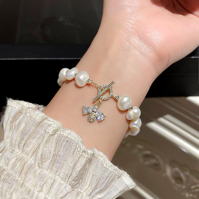 French Retro Pearl Beaded Bracelet - Elegant, Versatile Fashion Jewelry for Women