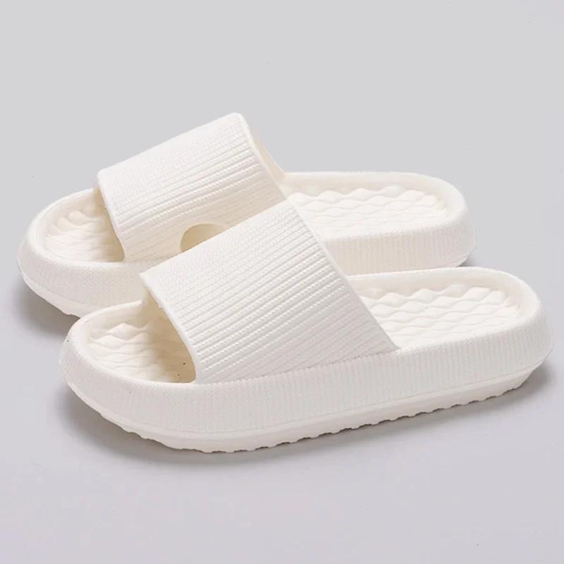 Fashion Platform Cloud Slippers Women Summer 2024 Lightweight Soft Sole Platform Sandalias De Mujer Casual Non-slip Beach Shoes Slides
