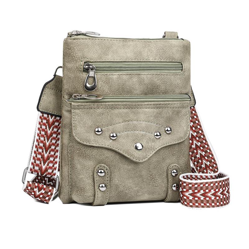 

Сумка через плечо Rivet, женская, маленькая, квадратная, сумка для мамы зелёный