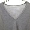 ESTNATION Short Sleeve V Neck Knit 38 Gray Women Used