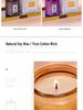 Embossed Glass Cup Aromatherapy Candle Gift Set - Smokeless & Creative Festival Souvenir