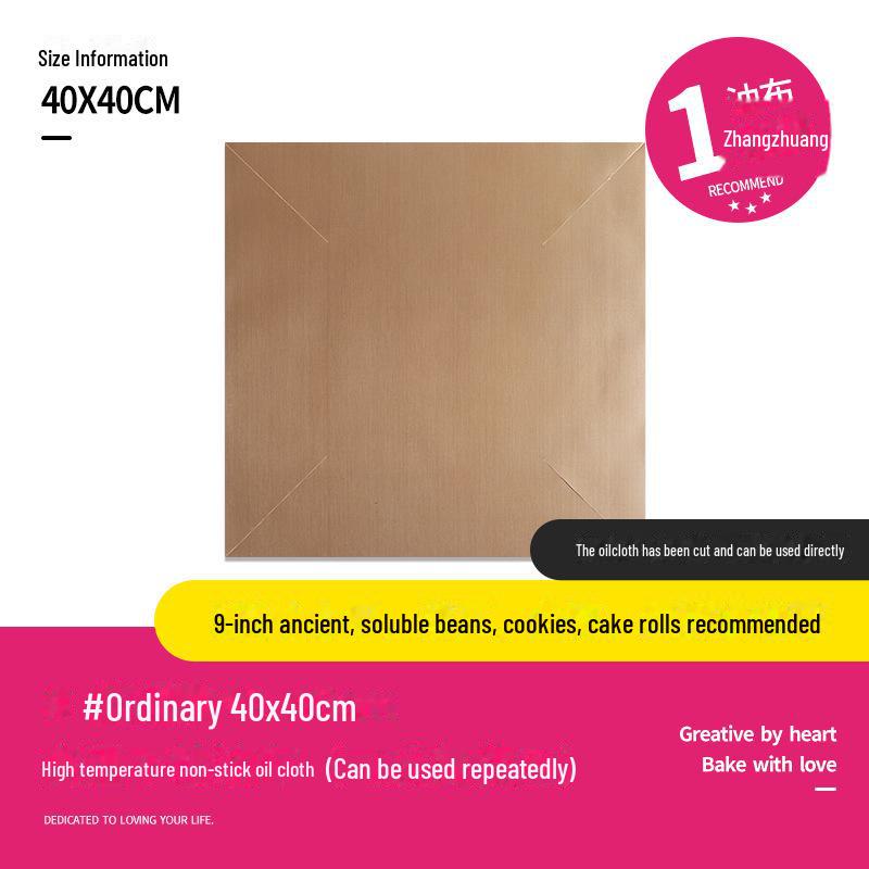 Vysokoteplotně odolný nepřilnavý pečicí papír pro opakované použití