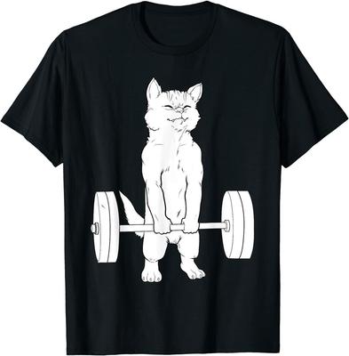Cat Deadlift Powerlifting Unisex T-Shirt