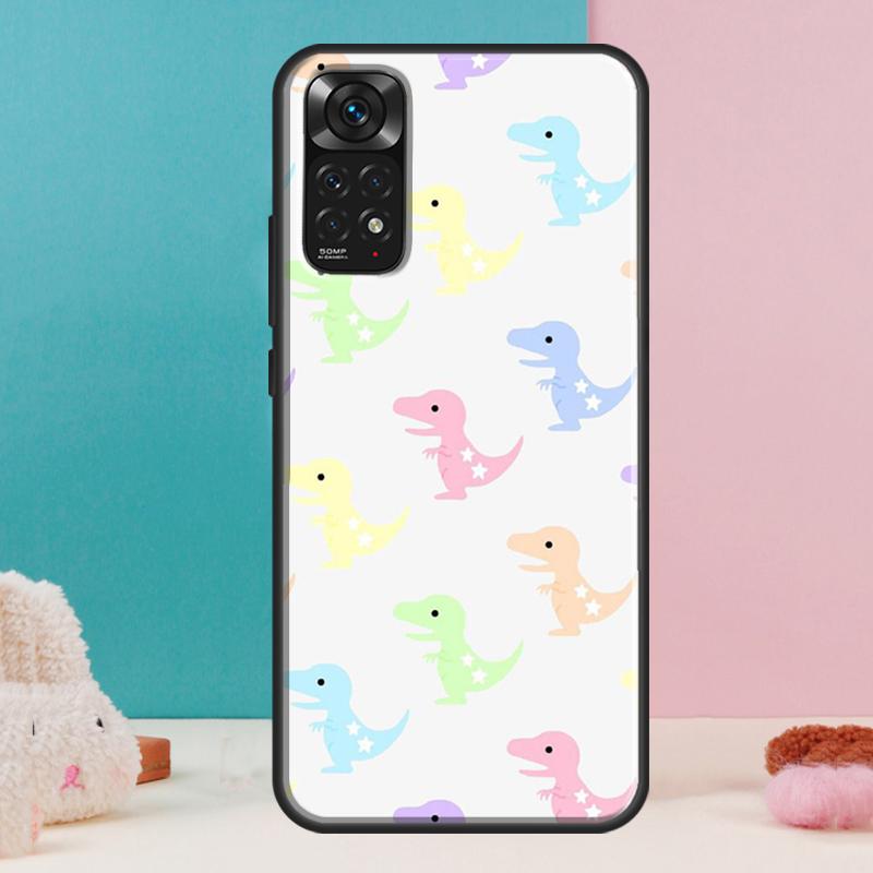 Cute Dinosaur Baby Case For Xiaomi Redmi Note 14 12 11 9 10 13 Pro 9S 10S 11S 12S Redmi 13C 10C 12C 14C Cover