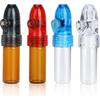 Portable Spice Dispenser, with Knob Switch Storage Bottle, Salt and Pepper Shakers (4 Pack),refillable Glass Bottle for Traveling