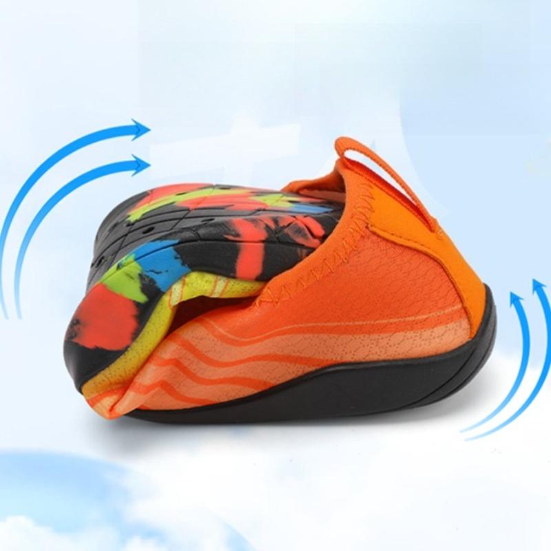 Soft Sole Aqua Shoes for Men Women Breathable Quick Dry Water Sneakers Elastic Slip-on Wading Footwear for Beach Walking Surfing