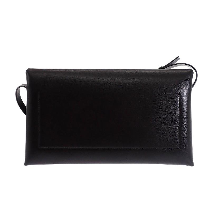 Jil Sander J07VL0028P4840 Shoulder Bag Black Calfskin Women