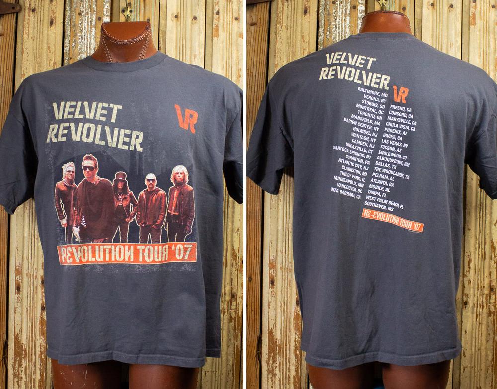 Винтажная футболка Velvet Revolver Re-Evolution Концертная 2007 S