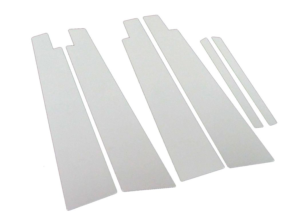 BRIGHTZ Finish Stainless Steel Plated Pillar Panels for Toyota Crown Majesta Ultra-Mirror (6-Piece Set) UZS186/UZS187 (PIL-SIL-337) (Part Number