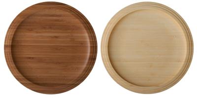 Bamboo Plate, Wooden Plate, 24cm, Pair Set, Wooden Gift Box Included, Made In Japan