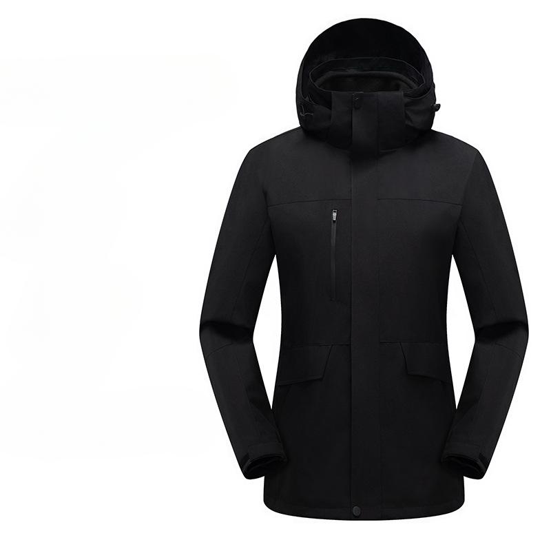 

Куртки для активного отдыха для мужчин и женщин, три в одном, ветро- и водонепроницаемые куртки, бархатная одежда для походов на молнии YKK 4XL