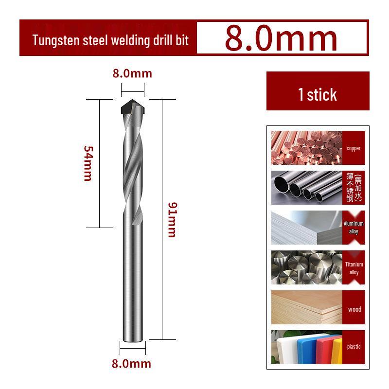 Tungsten Steel High Hardness Alloy Twist Drill Bit Set for Hard Metals